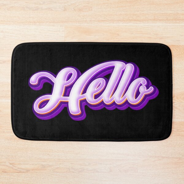 Item preview, Glowing Hello Typography designed and sold by Khadigadesings.