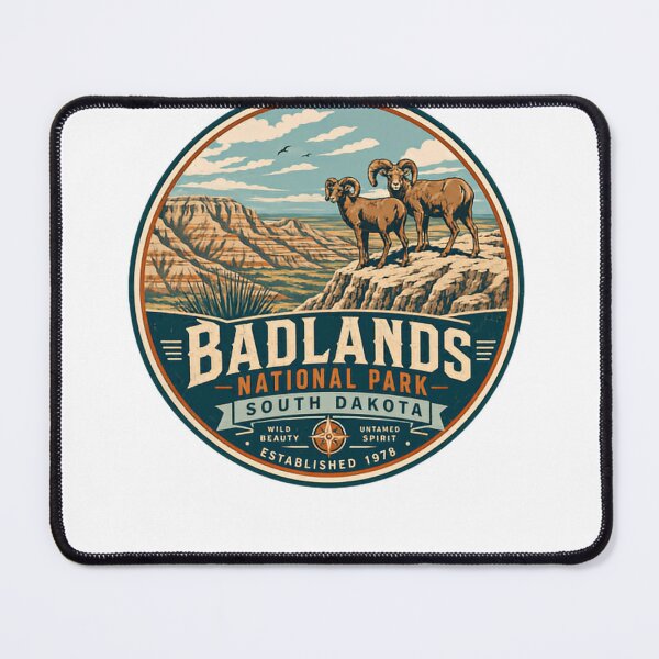 Item preview, Badlands National Park South Dakota Wild Beauty Untamed Spirit Travel Visitor Hiker designed and sold by Simsimah26Parks.