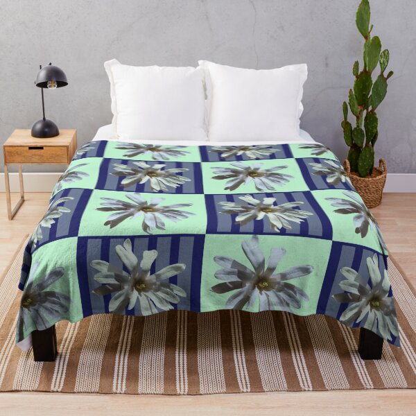 Item preview, Elegant Star Magnolia Macro Flower Photography Bedding Collage designed and sold by JurateArt-DK.
