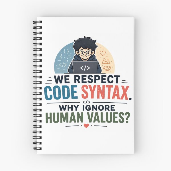 Item preview, We respect code syntax Why ignore human values designed and sold by TheSoulGallery.