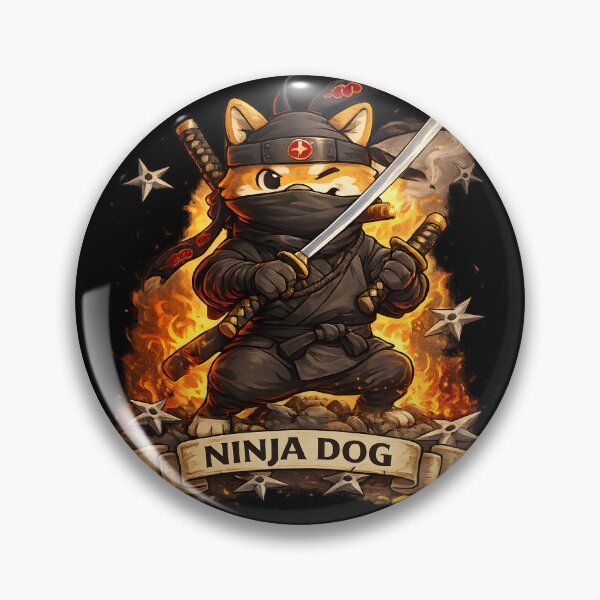 Item preview, Ninja Dog Warrior Cute Samurai designed and sold by CreativeMindsetLab.