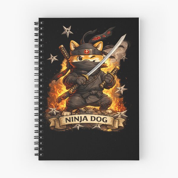 Item preview, Ninja Dog Warrior Cute Samurai designed and sold by CreativeMindsetLab.