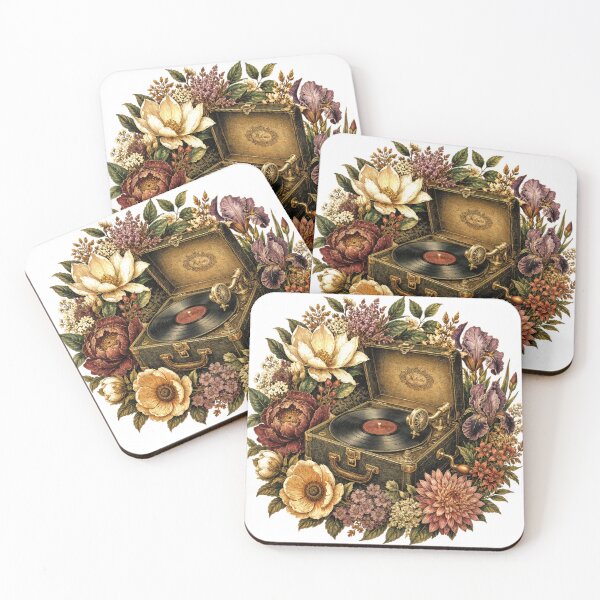 Item preview, Sticker - Decal - T-shirt: Vintage Gramophone Bloom designed and sold by ForeverPrintsOK.