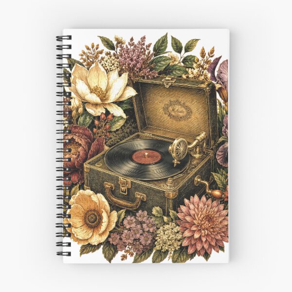 Item preview, Sticker - Decal - T-shirt: Vintage Gramophone Bloom designed and sold by ForeverPrintsOK.