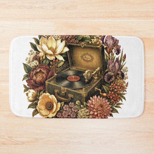 Item preview, Sticker - Decal - T-shirt: Vintage Gramophone Bloom designed and sold by ForeverPrintsOK.