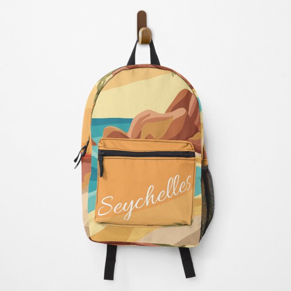 Item preview, Seychelles lettering travel poster vintage designed and sold by Marina Germain.