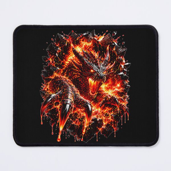 Item preview, Fiery Lava Dragon Mythical Creature Gaming Fantasy designed and sold by MOnnroyu.