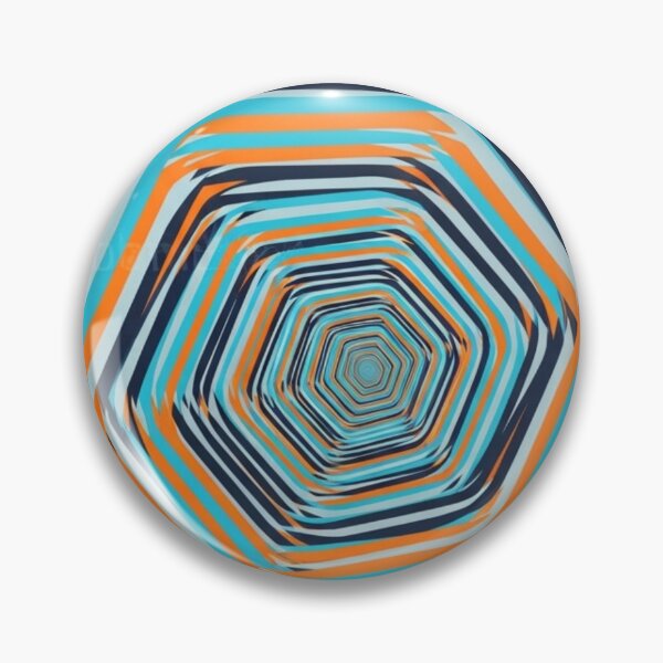 Item preview, Vibrant Hexagon Vortex - Abstract Optical Art designed and sold by Dzblack.