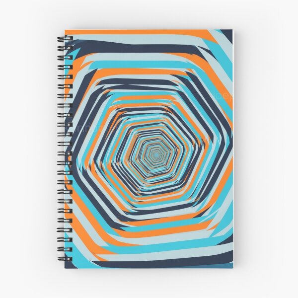 Item preview, Vibrant Hexagon Vortex - Abstract Optical Art designed and sold by Dzblack.