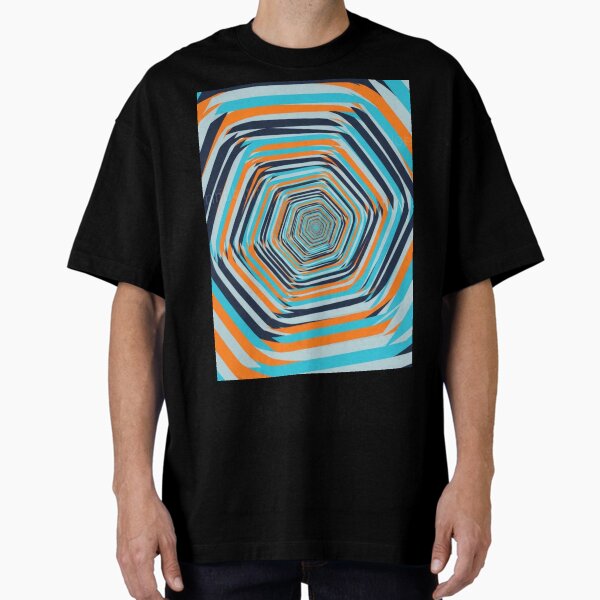 Item preview, Vibrant Hexagon Vortex - Abstract Optical Art designed and sold by Dzblack.