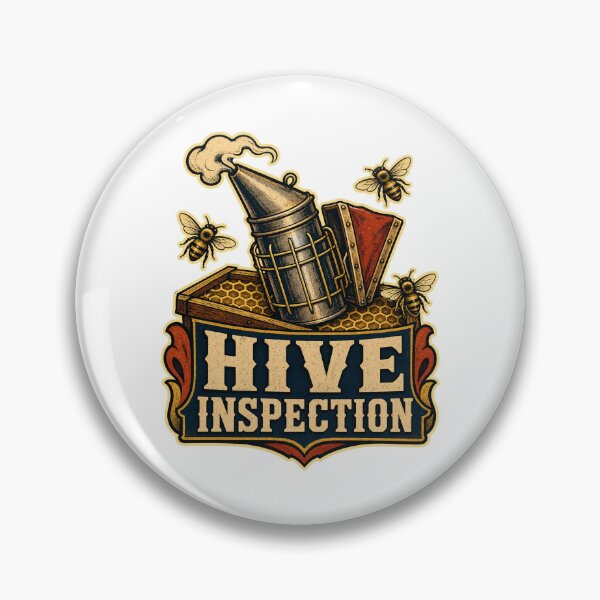 Item preview, Beekeeping Shirt Vintage Hive Inspection Flash Badge designed and sold by Freshloop Studio | Whimsical Vintage Art.