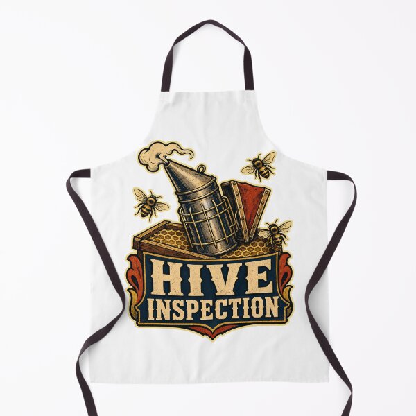 Item preview, Beekeeping Shirt Vintage Hive Inspection Flash Badge designed and sold by Freshloop Studio | Whimsical Vintage Art.