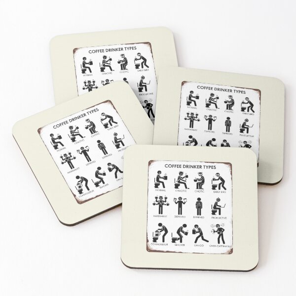 Item preview, Coffee Drinker Types designed and sold by Aise06.