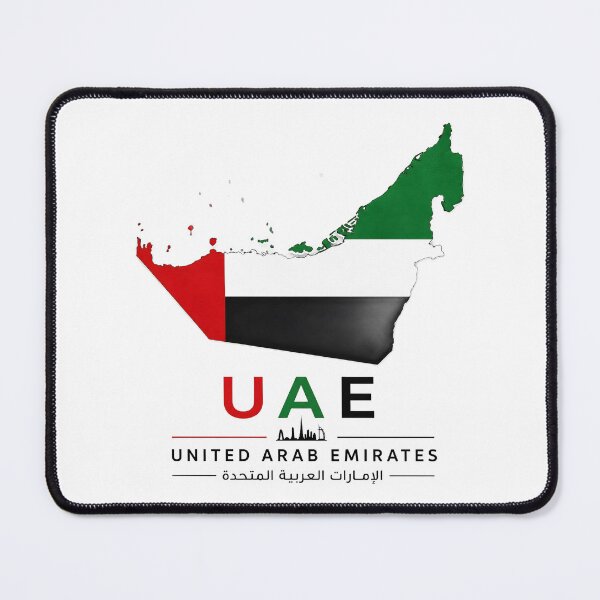Item preview, UAE Map with National Flag Design designed and sold by ali prints.