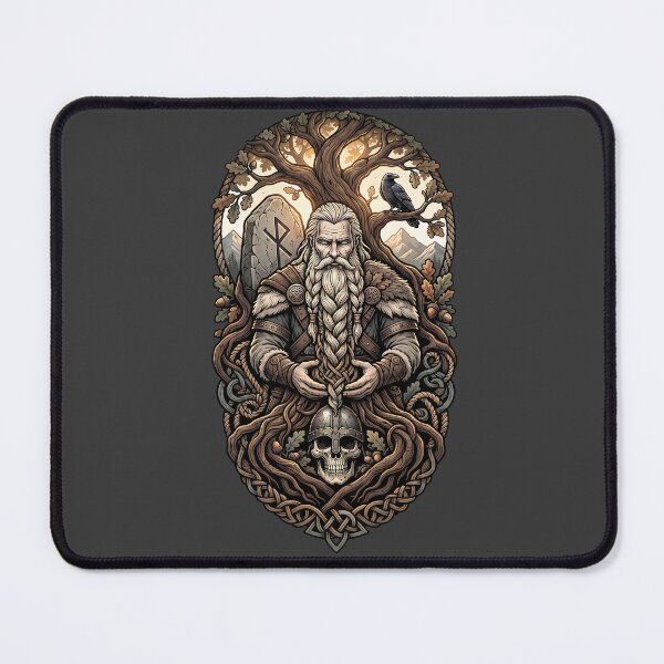Item preview, Bearded Viking Keeper of Memories Roots Art designed and sold by MythicCotton.