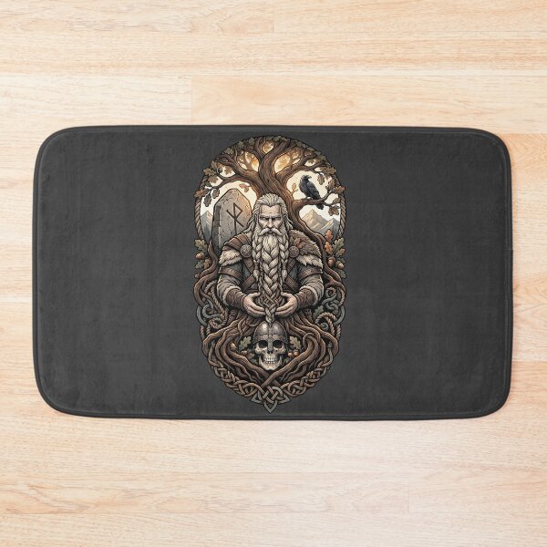 Item preview, Bearded Viking Keeper of Memories Roots Art designed and sold by MythicCotton.