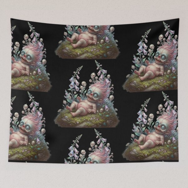 Item preview, The Adventures of Brainy Skull Flower Meadow Dream designed and sold by LujziWorld.