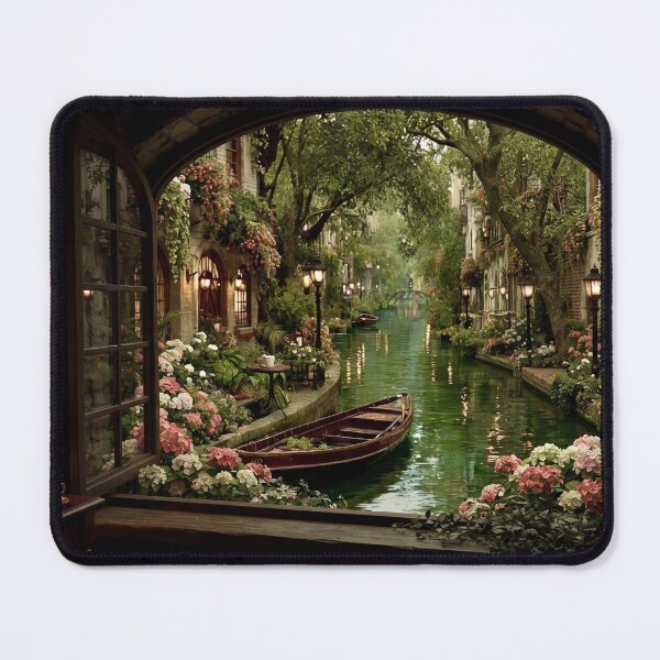 Item preview, Window to Paradise, Enchanted Canal View and Warm Interiors designed and sold by BlareBlare.