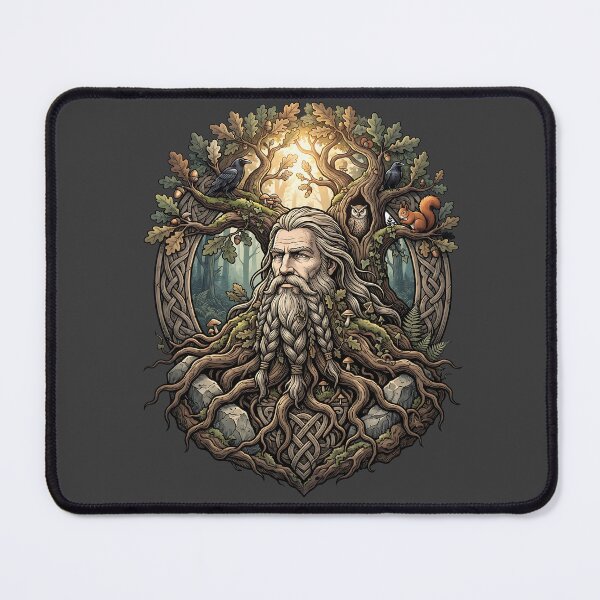 Item preview, Bearded Viking Oak Roots Forest Spirit designed and sold by MythicCotton.