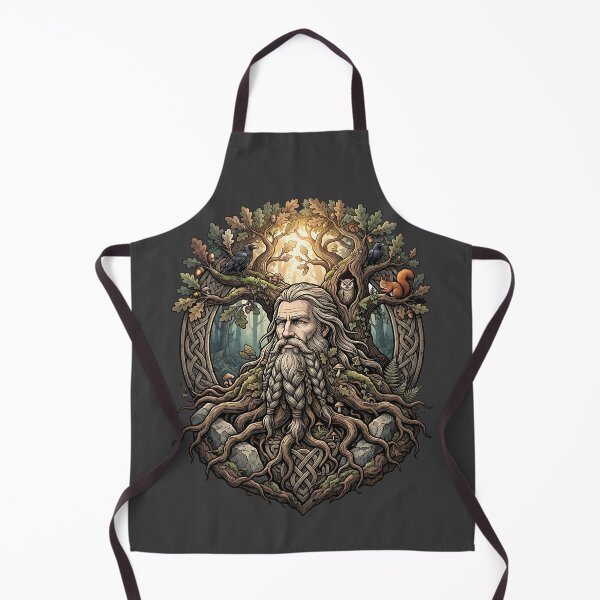 Item preview, Bearded Viking Oak Roots Forest Spirit designed and sold by MythicCotton.