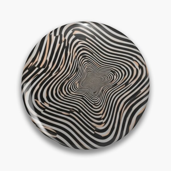 Item preview, Hypnotic Wavy Vortex - Black and White Op Art designed and sold by Dzblack.