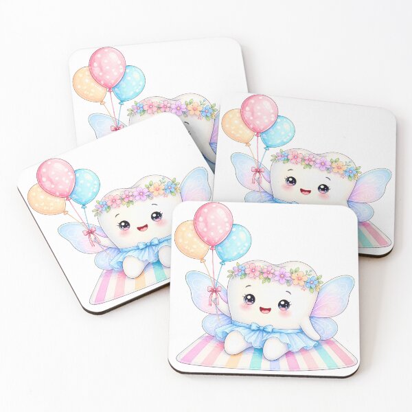 Item preview, Cute Tooth Fairy Balloon Birthday Design designed and sold by Mommy-Smile.
