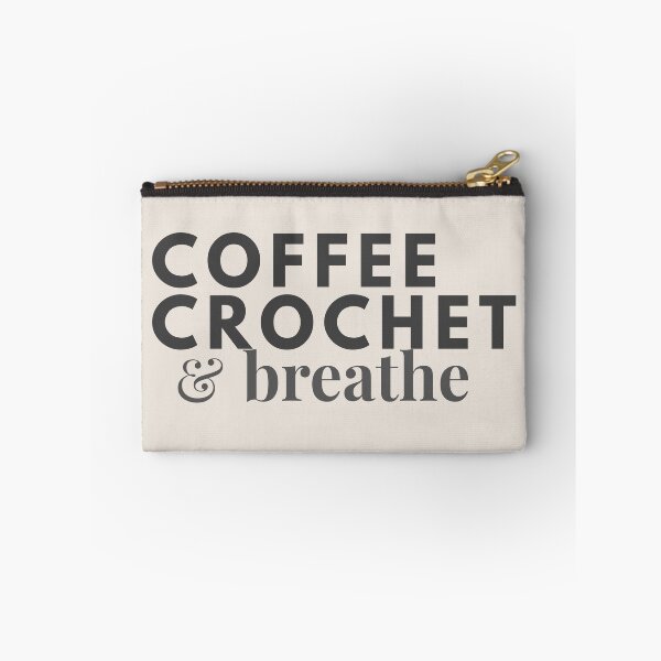 Item preview, Coffee Crochet & Breathe | Crochet Quote for Yarn Lovers designed and sold by SipAndStitchCo.
