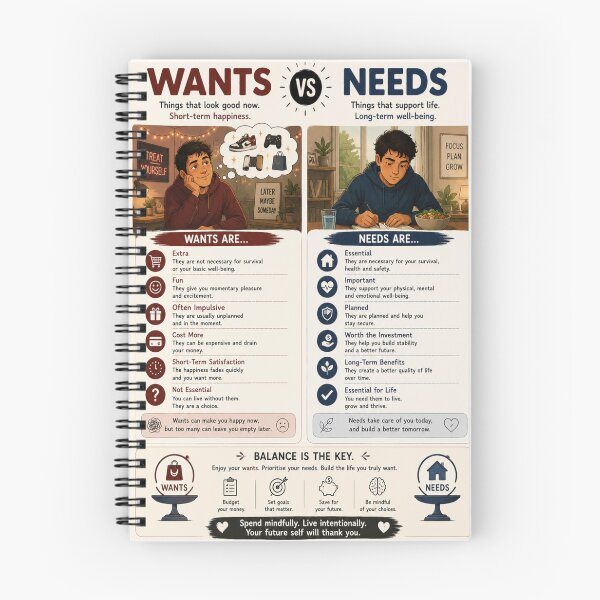 Item preview, Wants vs Needs designed and sold by HarTee.