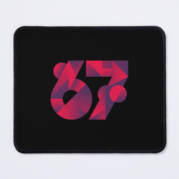 Item preview, Abstract Geometric Red and Purple Number 67 Illustration designed and sold by Sergii Davydenko.