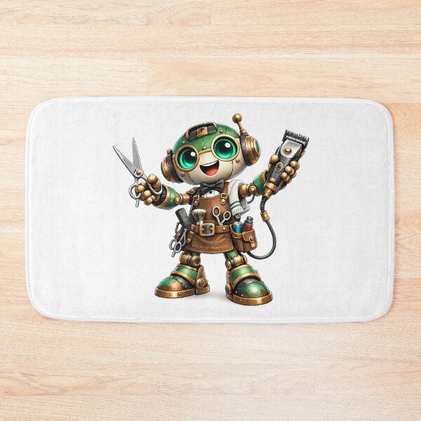 Item preview, Cute Barber Robot designed and sold by Yomere.