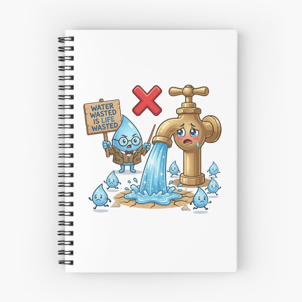 Item preview, Stop Wasting Water Conservation Environmental Message Art designed and sold by Nuvoro Eco Awareness.