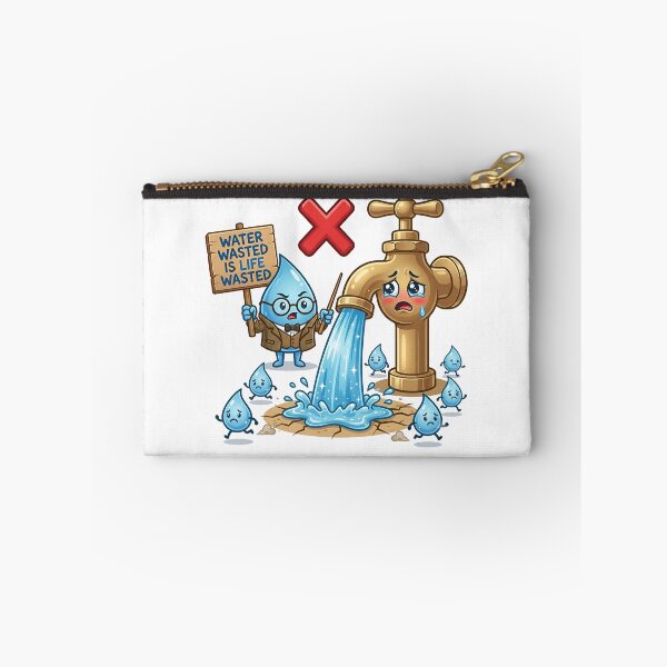 Item preview, Stop Wasting Water Conservation Environmental Message Art designed and sold by Nuvoro Eco Awareness.