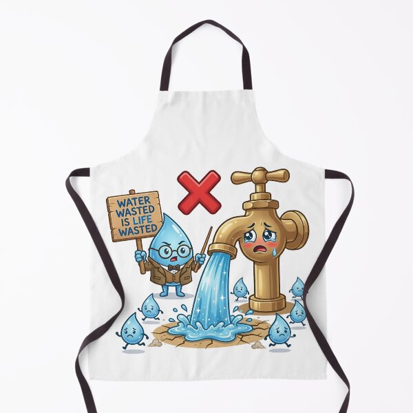 Item preview, Stop Wasting Water Conservation Environmental Message Art designed and sold by Nuvoro Eco Awareness.