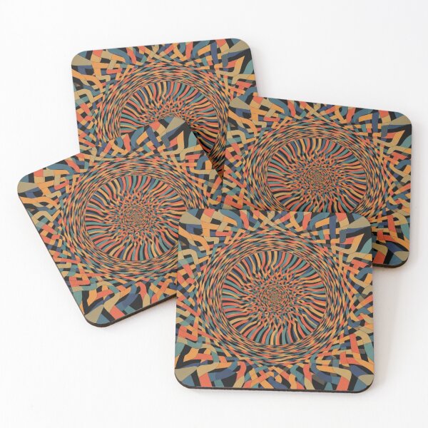 Item preview, Retro Psychedelic Woven Vortex - Abstract Op Art designed and sold by Dzblack.
