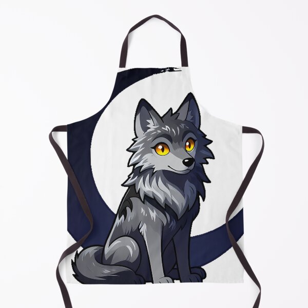 Item preview, Gothic Wolf Crescent Moon Emblem designed and sold by IllumeInk.