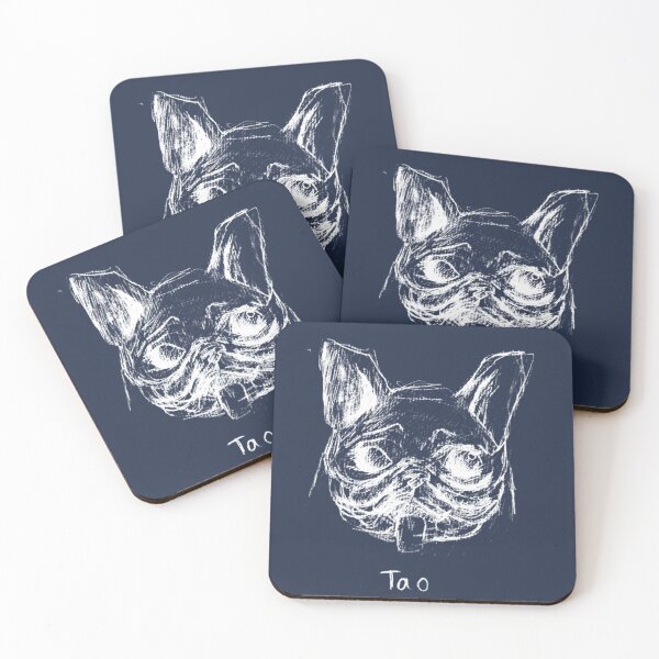 Item preview, Tao French Bulldog Dog Pet Portrait Pencil Sketch Midnight Aesthetic designed and sold by BOKEbyTC.