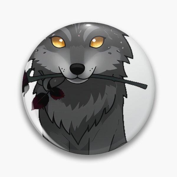 Item preview, Gothic Wolf with Black Rose designed and sold by IllumeInk.