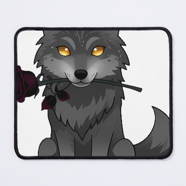 Item preview, Gothic Wolf with Black Rose designed and sold by IllumeInk.