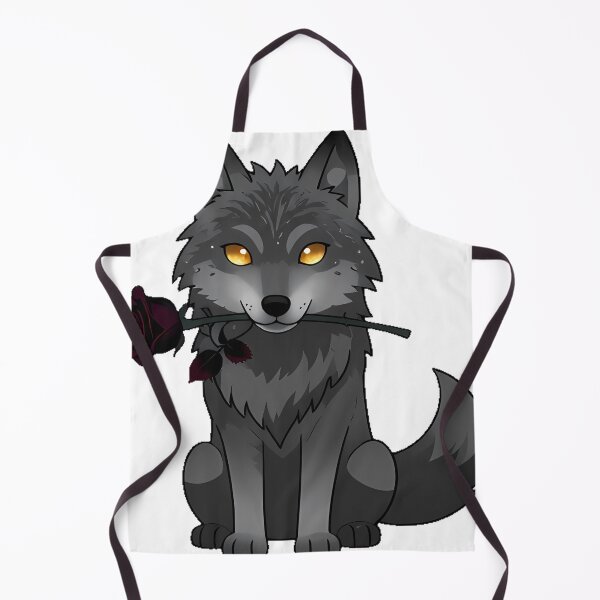 Item preview, Gothic Wolf with Black Rose designed and sold by IllumeInk.