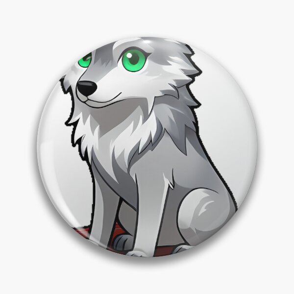 Item preview, Silver Wolf on Ancient Tome designed and sold by IllumeInk.