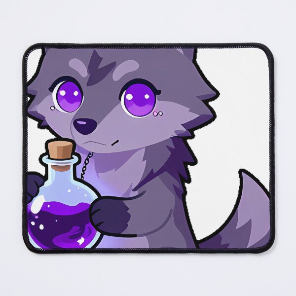 Item preview, Twilight Wolf with Glass Potion Bottle designed and sold by IllumeInk.