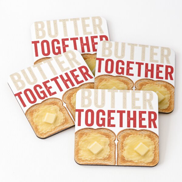 Item preview, Everything's better together, fun food design about butter. designed and sold by CJLindy.