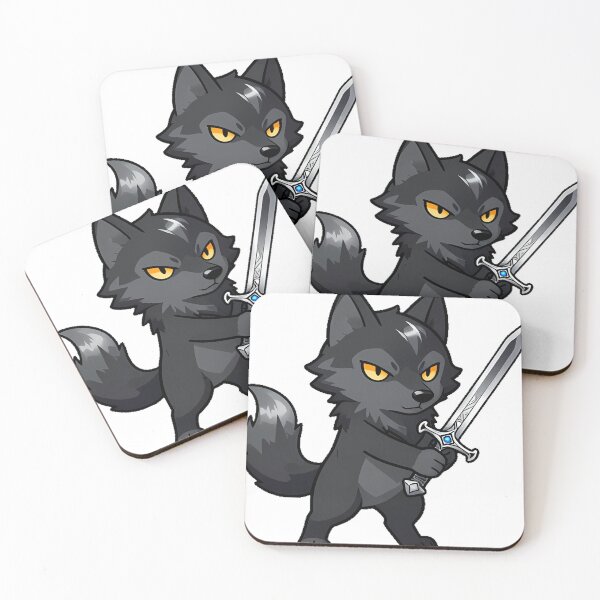 Item preview, Moonlit Wolf with Dagger designed and sold by IllumeInk.