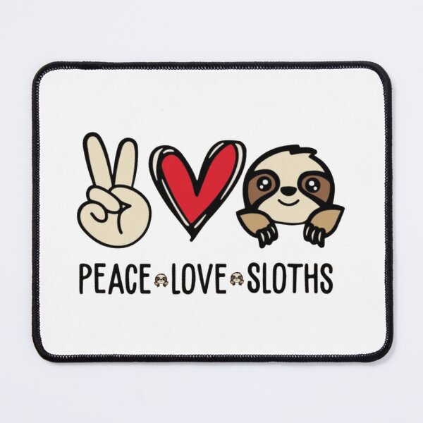 Item preview, Funny Sloth Peace Love Sloth gift for your Lazy friend designed and sold by Gbriel3.