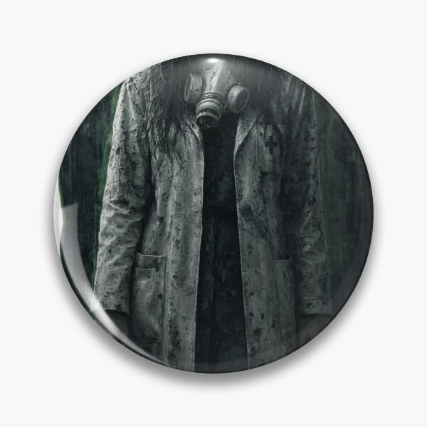 Item preview, Dystopian woman wearing a gas mask and as isolated object designed and sold by Creative88Art.
