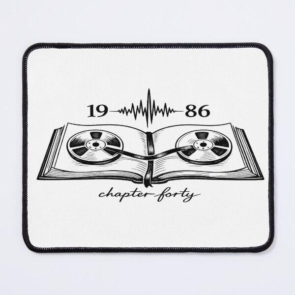 Item preview, 1986 Chapter Forty Book Cassette 40th Birthday Gift for Readers designed and sold by POD DYNASTY | Original Print On Demand T-Shirt Graphics.