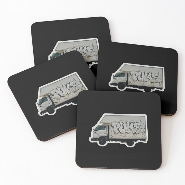 Item preview, GRAFFITI BOX TRUCK THROW UP designed and sold by rustycatart.