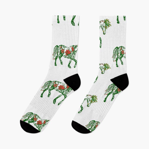 Item preview, Stylised horse with floral elements  designed and sold by Fayes4Art.
