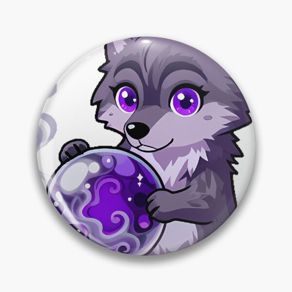 Item preview, Moon Wolf with Crystal Ball designed and sold by IllumeInk.