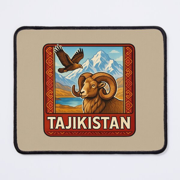 Item preview, Tajikistan Wildlife - Marco Polo Sheep & Vulture designed and sold by Myra365Art.